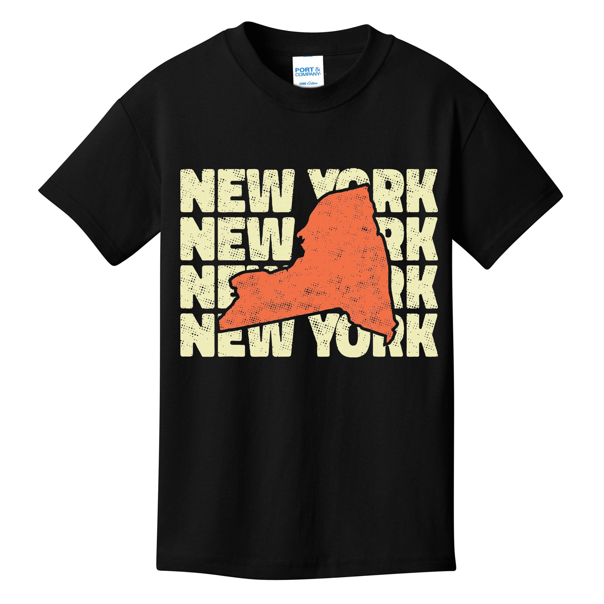 Vintage New York USA State Kids T-Shirt