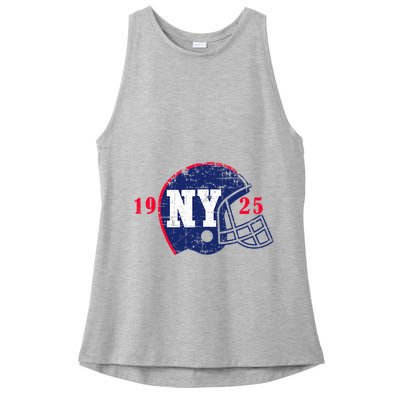 Vintage New York Football Gift Ladies PosiCharge Tri-Blend Wicking Tank