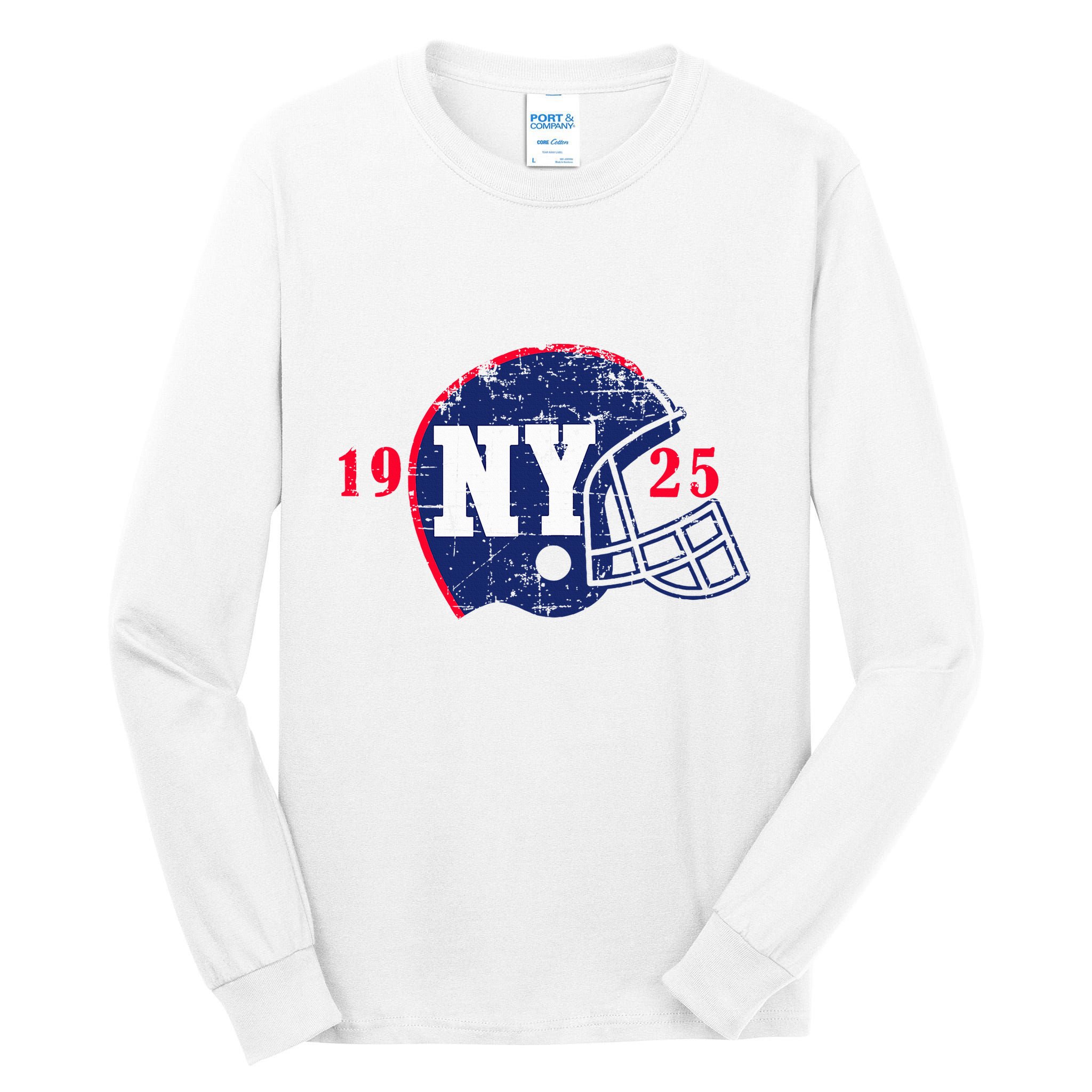 Vintage New York Football Gift Tall Long Sleeve T-Shirt