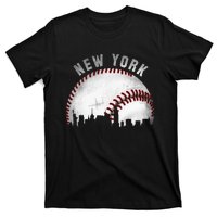 Vintage New York Skyline City Baseball T-Shirt