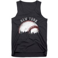 Vintage New York Skyline City Baseball Tank Top