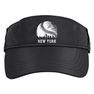 Vintage New York City Baseball Lover Adult Drive Performance Visor