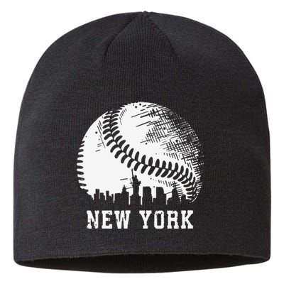 Vintage New York City Baseball Lover Sustainable Beanie