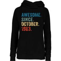 Vintage October 1983 Celebrating 40 Years old birthday Womens Funnel Neck Pullover Hood