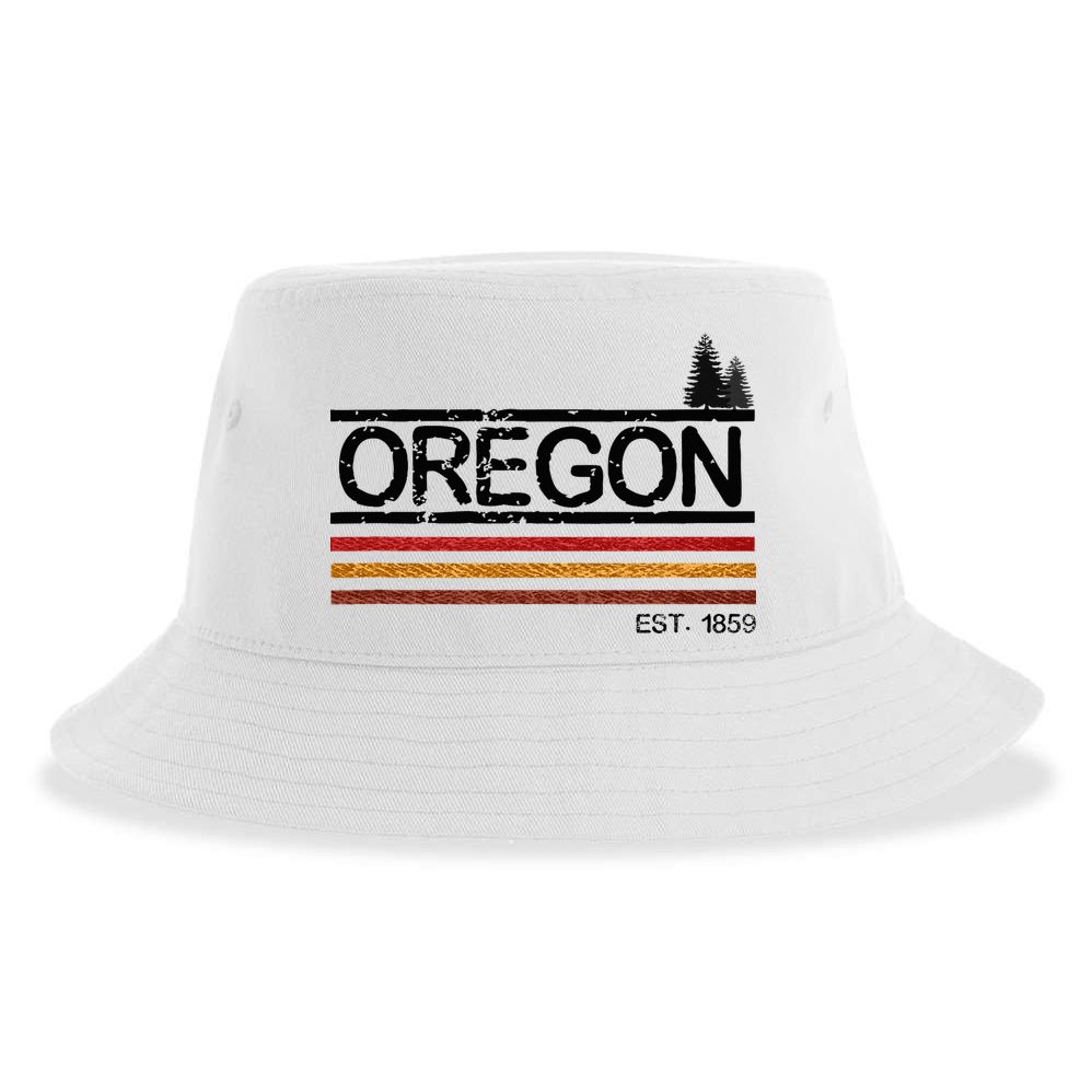 Vintage Oregon 1859 Sustainable Bucket Hat