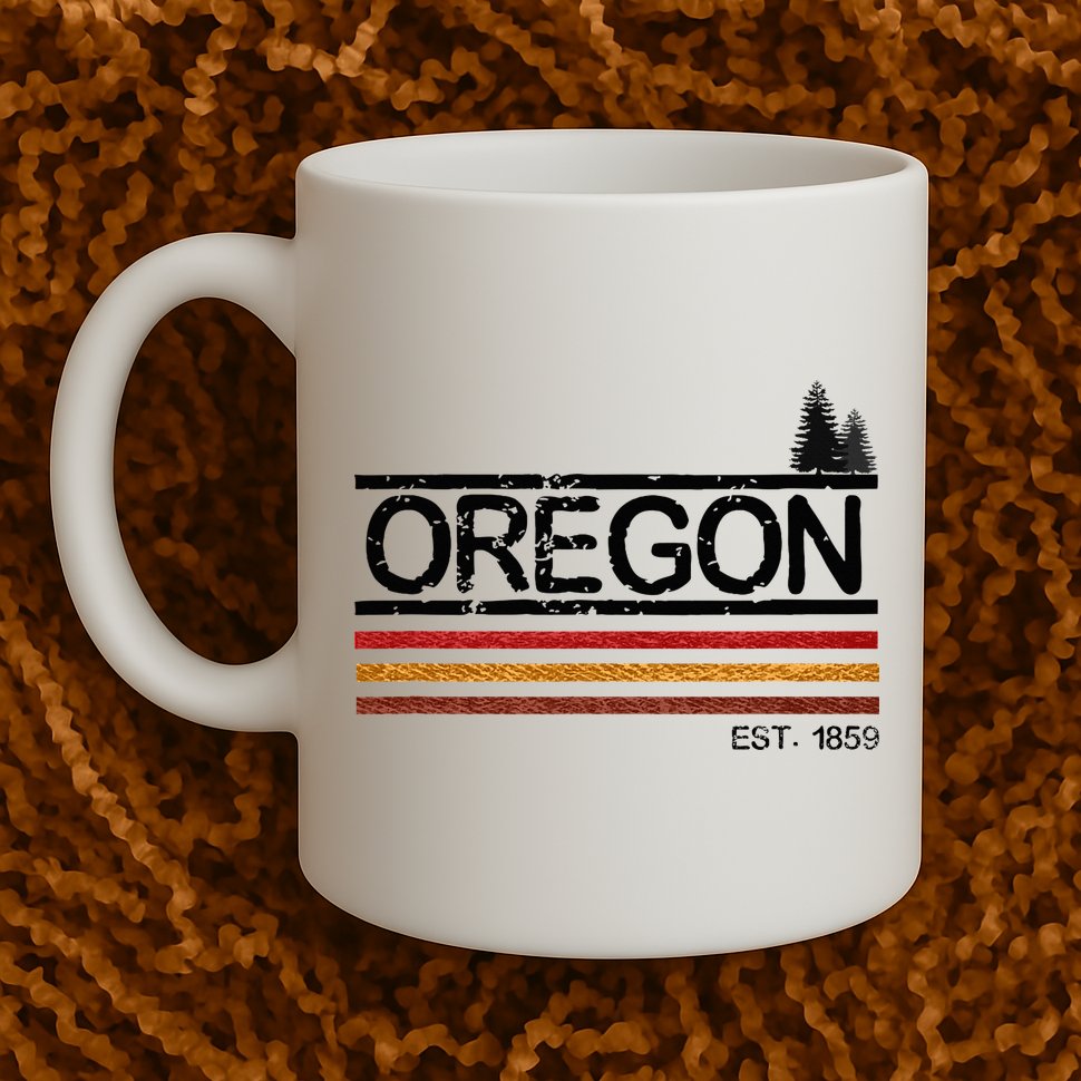 Vintage Oregon 1859 Mug