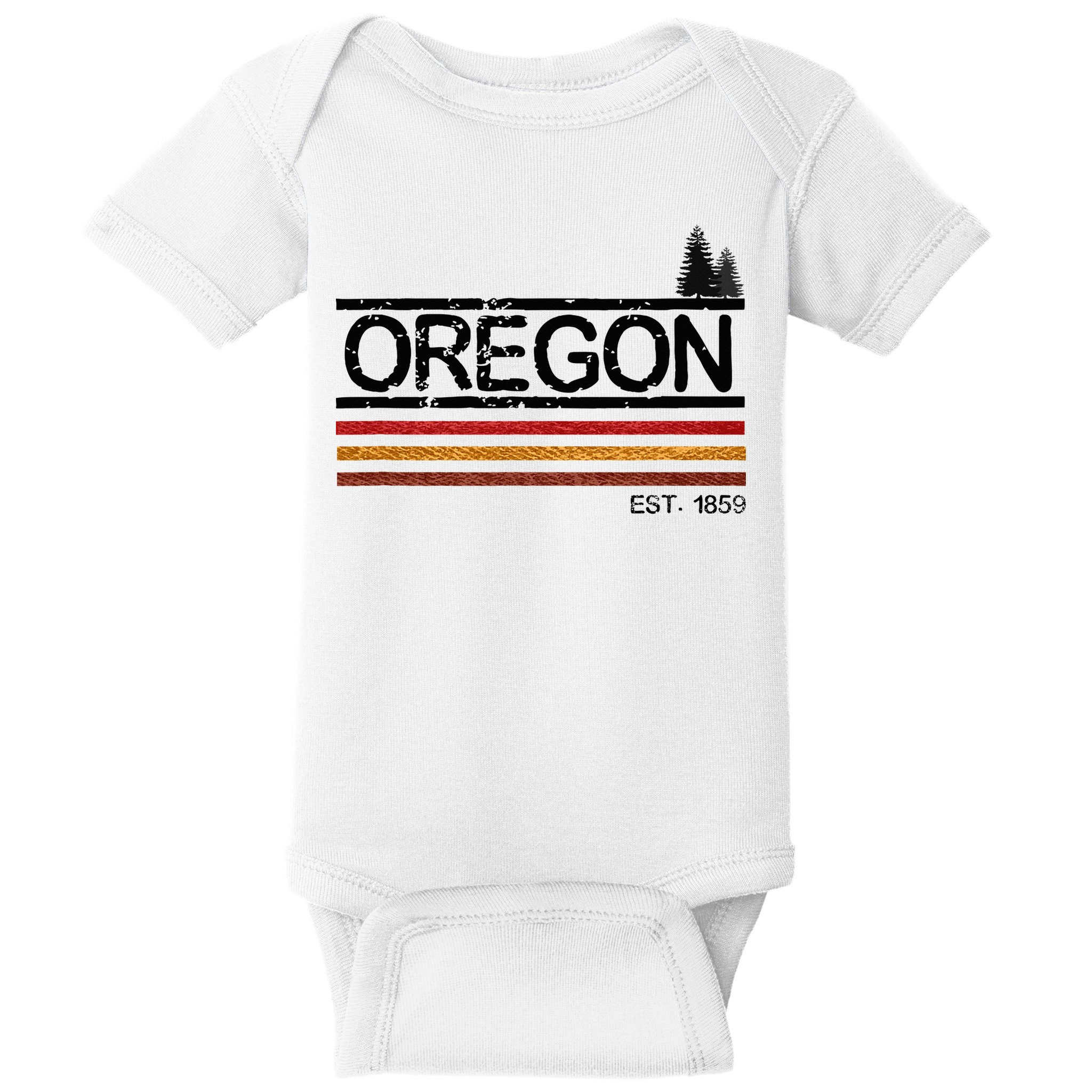 Vintage Oregon 1859 Baby Bodysuit