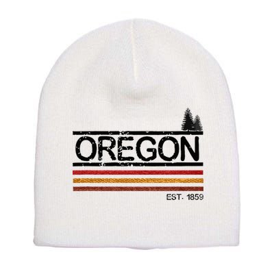 Vintage Oregon 1859 Short Acrylic Beanie