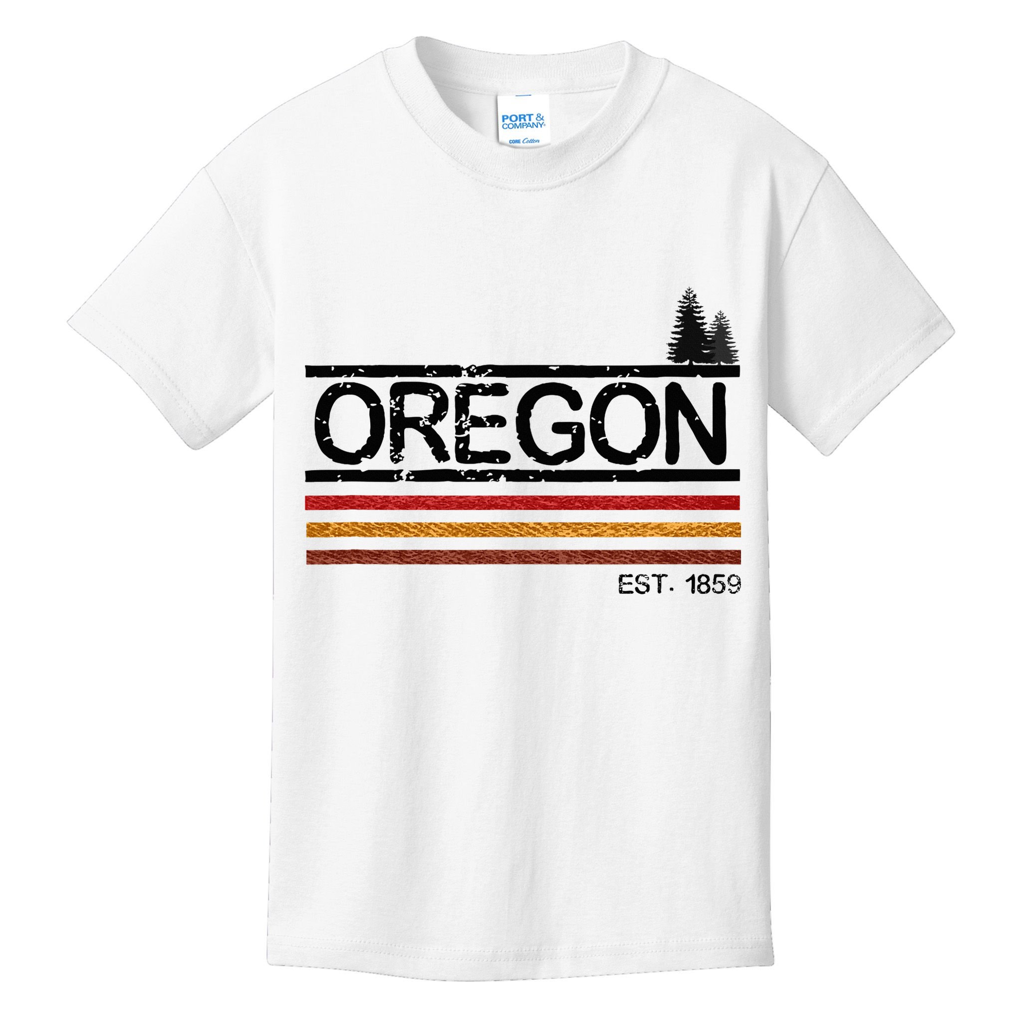 Vintage Oregon 1859 Kids T-Shirt