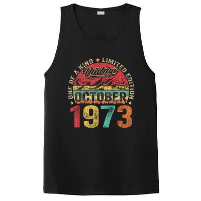 Vintage October 1973 50 Years Old 50th Birthday Gifts Wo PosiCharge Competitor Tank