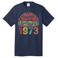 Vintage October 1973 50 Years Old 50th Birthday Gifts Wo Tall T-Shirt