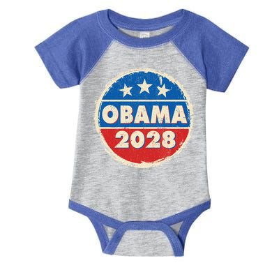 Vintage Obama 2028 Logo Infant Baby Jersey Bodysuit