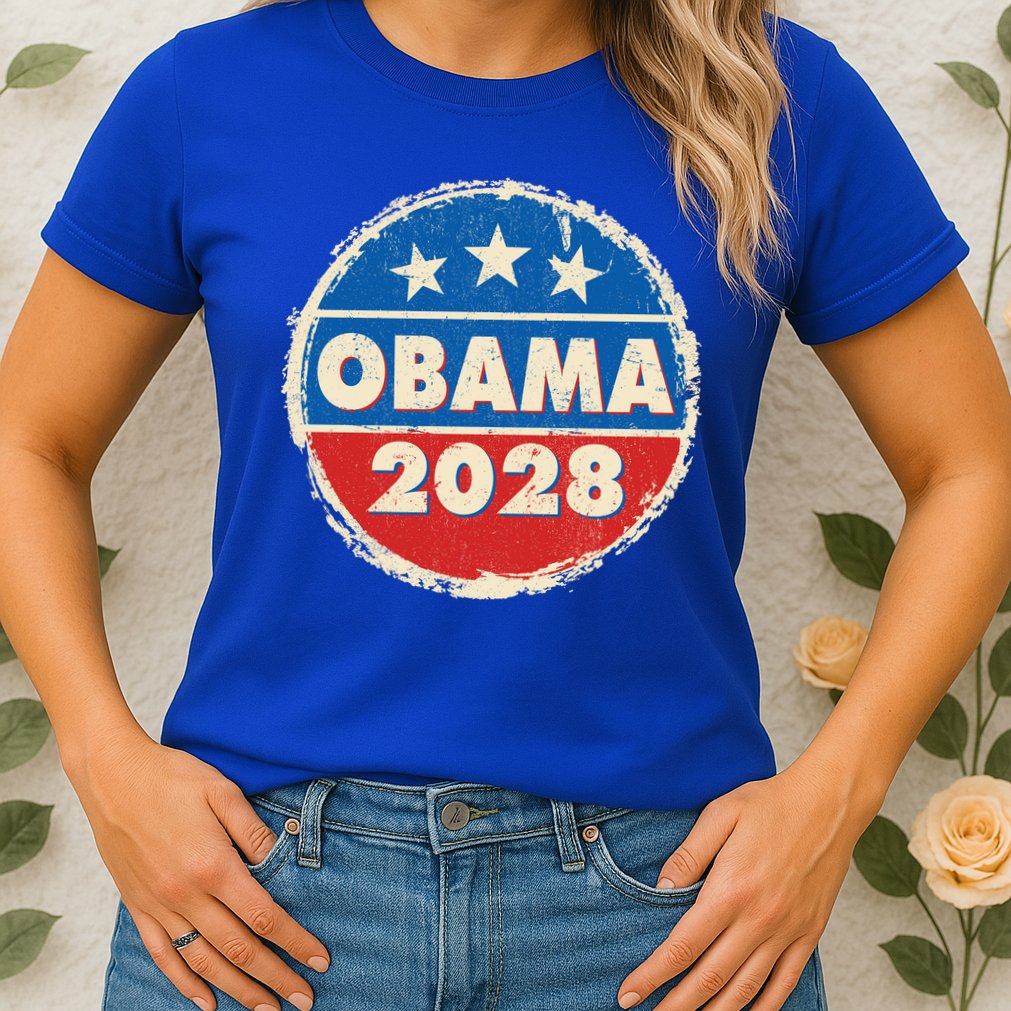 Vintage Obama 2028 Logo Womens T-Shirt