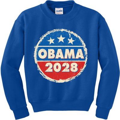 Vintage Obama 2028 Logo Kids Sweatshirt