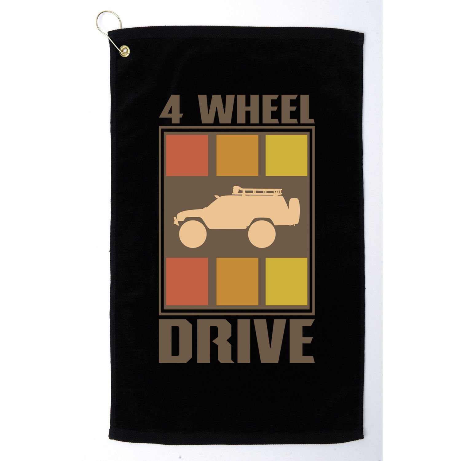 Vintage Offroad 4x4 Crawling Rock Crawler 4 Wheel Drive Gift Golf Towel