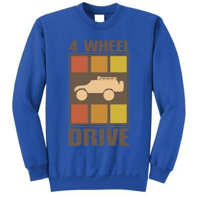Vintage Offroad 4x4 Crawling Rock Crawler 4 Wheel Drive Gift Tall Sweatshirt