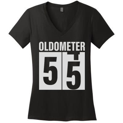 Vintage Odometer 55 Women's V-Neck T-Shirt