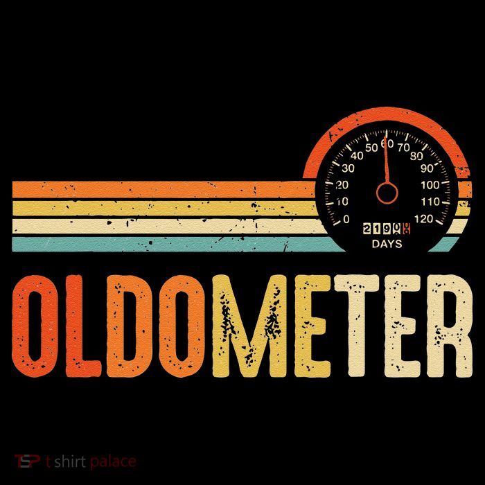 Vintage OLDOMETER 60 Funny 60th Birthday For Tall T-Shirt