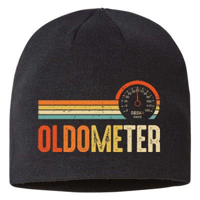 Vintage OLDOMETER 60 Funny 60th Birthday For Sustainable Beanie