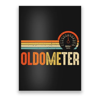 Vintage OLDOMETER 60 Funny 60th Birthday For Poster