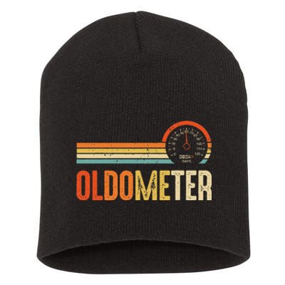 Vintage OLDOMETER 60 Funny 60th Birthday For Short Acrylic Beanie