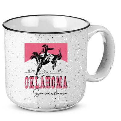 Vintage Oklahoma 90s Oklahoma Western Rodeo Style 15oz Campfire Ceramic Mug