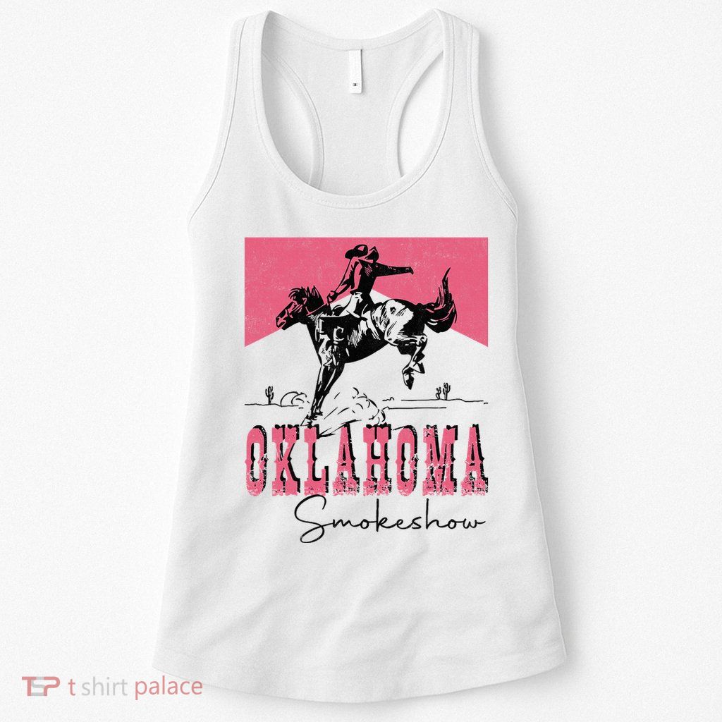 Vintage Oklahoma 90s Oklahoma Western Rodeo Style Womens Tank Top