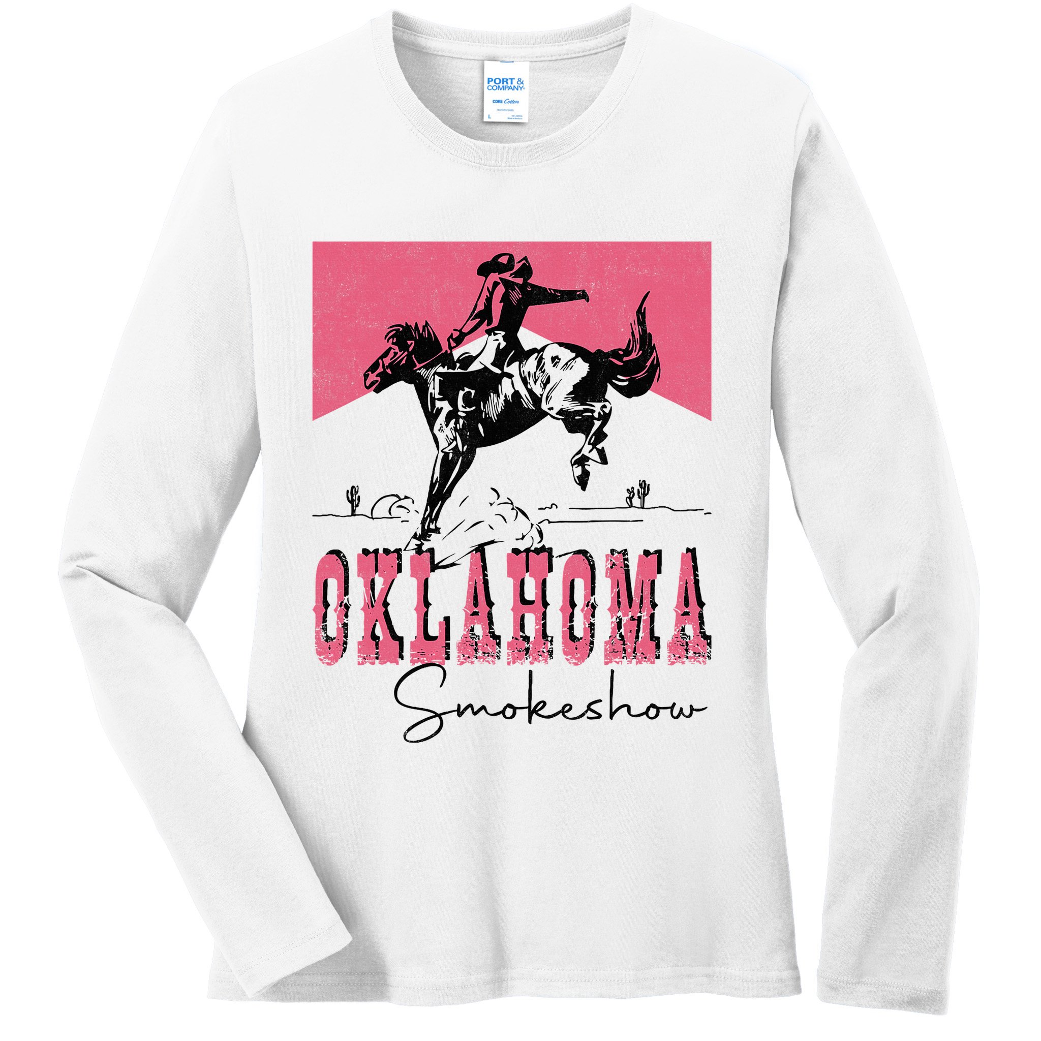 Vintage Oklahoma 90s Oklahoma Western Rodeo Style Ladies Long Sleeve Shirt