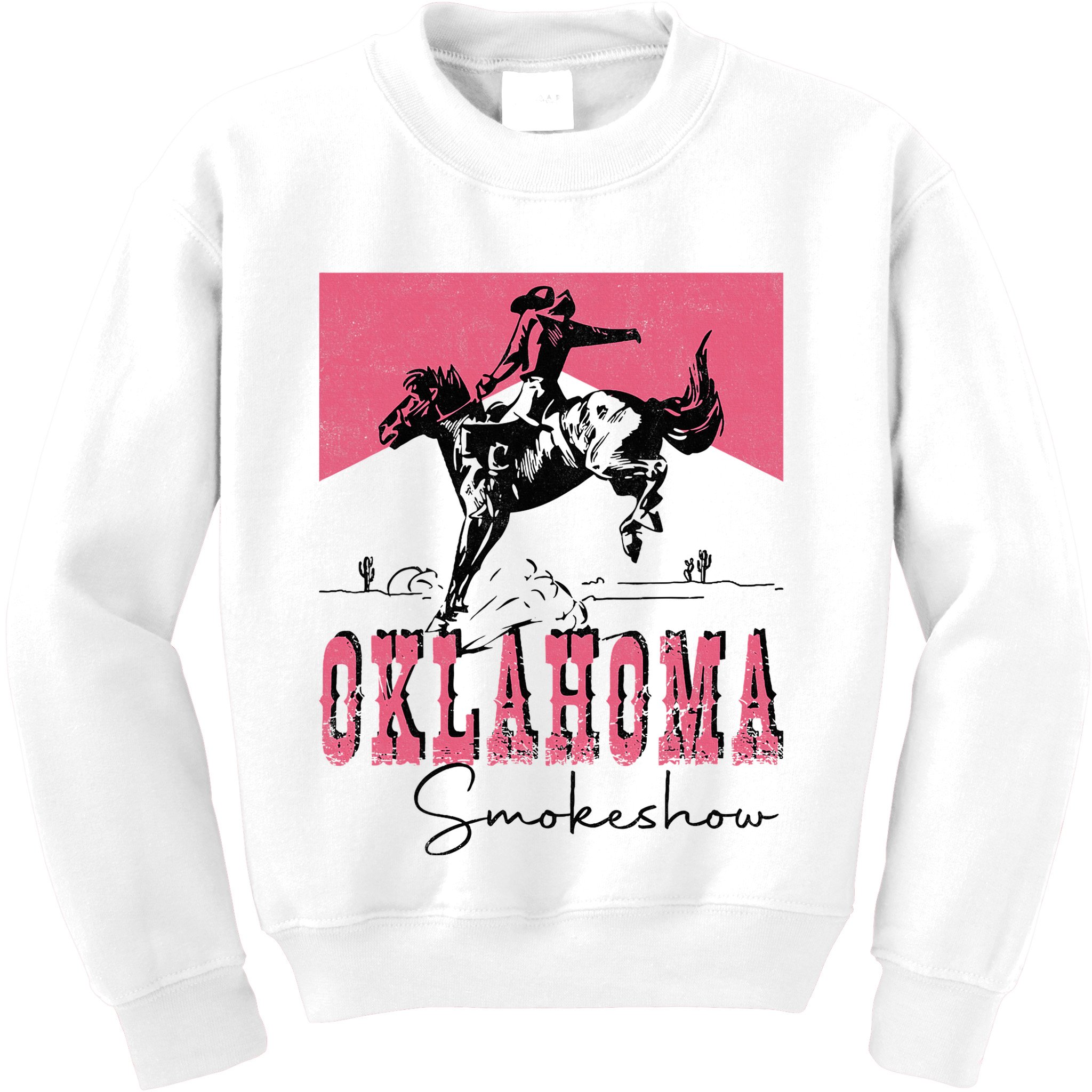 Vintage Oklahoma 90s Oklahoma Western Rodeo Style Kids Sweatshirt