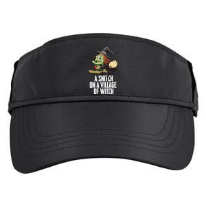 Village Of A Witch Witchcraft Witches Broom Gift Adult Drive Performance Visor