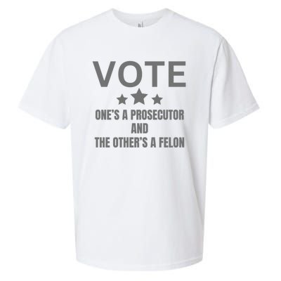 Vote Ones A Prosecutor And The Others A Felon Sueded Cloud Jersey T-Shirt