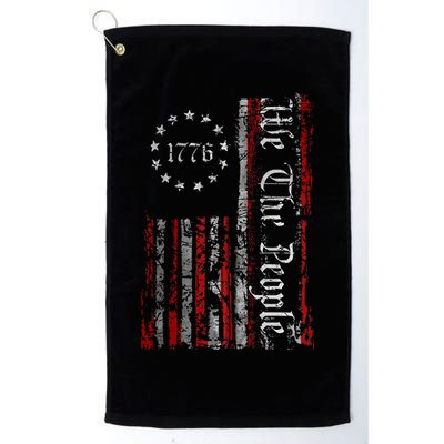 Vintage Old American Flag Patriotic 1776 We The People USA Golf Towel
