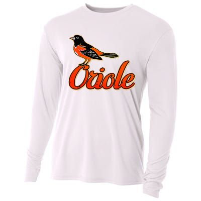 Vintage Oriole Bird Amazing Cooling Performance Long Sleeve Crew