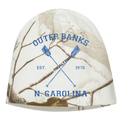 Vintage Outer Banks North Carolina Vacation Kati - Camo Knit Beanie