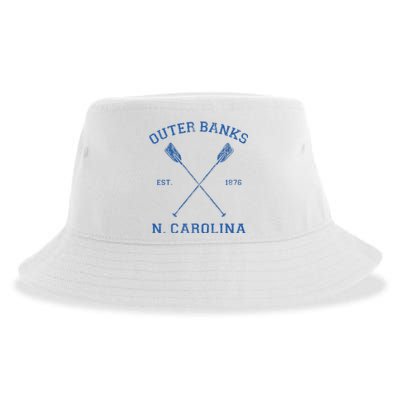 Vintage Outer Banks North Carolina Vacation Sustainable Bucket Hat