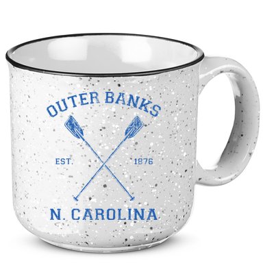 Vintage Outer Banks North Carolina Vacation 15oz Campfire Ceramic Mug