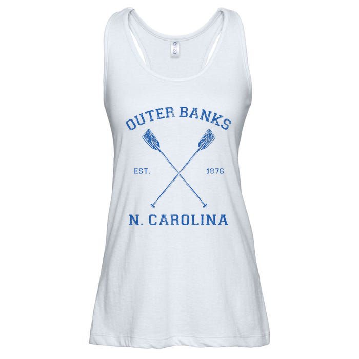 Vintage Outer Banks North Carolina Vacation Ladies Essential Flowy Tank