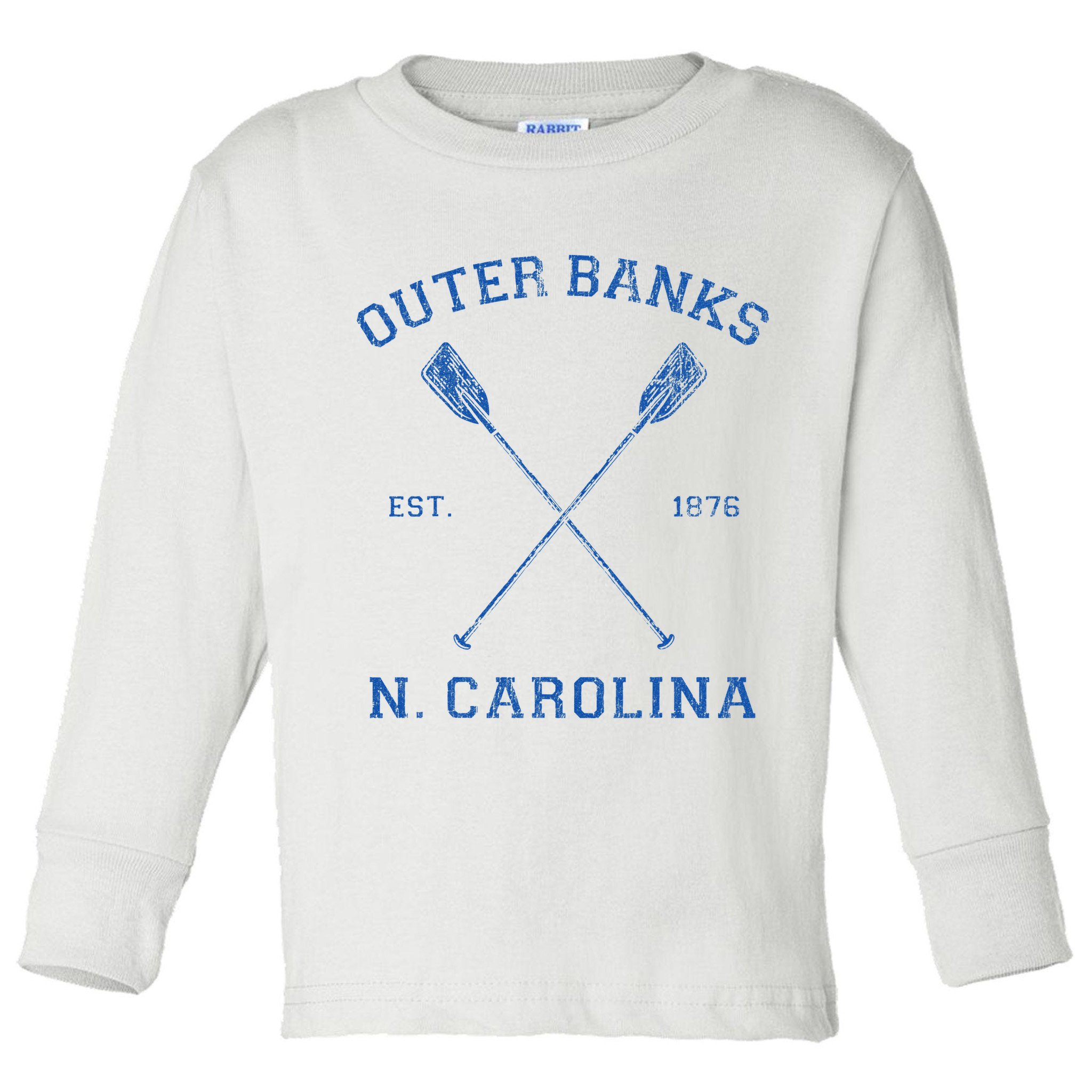 Vintage Outer Banks North Carolina Vacation Toddler Long Sleeve Shirt