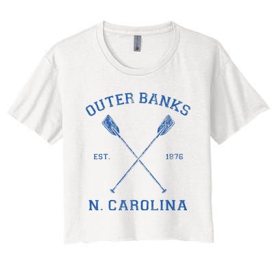 Vintage Outer Banks North Carolina Vacation Women's Crop Top Tee