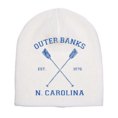 Vintage Outer Banks North Carolina Vacation Short Acrylic Beanie