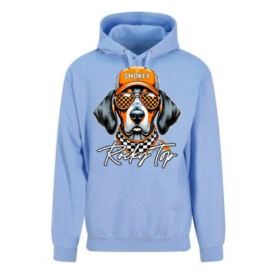 Vintage Orange Blooded Tennessee Dog Lover Rocky Top Outfit Unisex Surf Hoodie