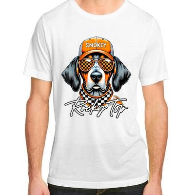 Vintage Orange Blooded Tennessee Dog Lover Rocky Top Outfit Adult ChromaSoft Performance T-Shirt