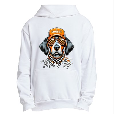 Vintage Orange Blooded Tennessee Dog Lover Rocky Top Outfit Urban Pullover Hoodie