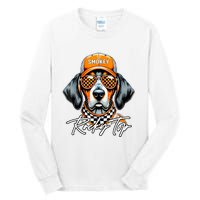 Vintage Orange Blooded Tennessee Dog Lover Rocky Top Outfit Tall Long Sleeve T-Shirt