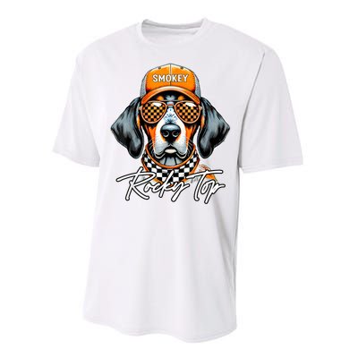 Vintage Orange Blooded Tennessee Dog Lover Rocky Top Outfit Performance Sprint T-Shirt