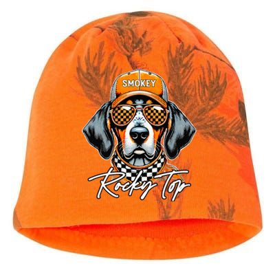 Vintage Orange Blooded Tennessee Dog Lover Rocky Top Outfit Kati - Camo Knit Beanie