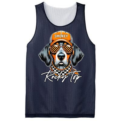 Vintage Orange Blooded Tennessee Dog Lover Mesh Reversible Basketball Jersey Tank