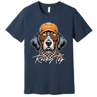 Vintage Orange Blooded Tennessee Dog Lover Premium T-Shirt