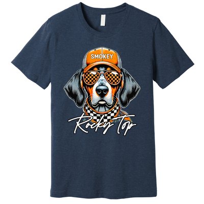 Vintage Orange Blooded Tennessee Dog Lover Premium T-Shirt