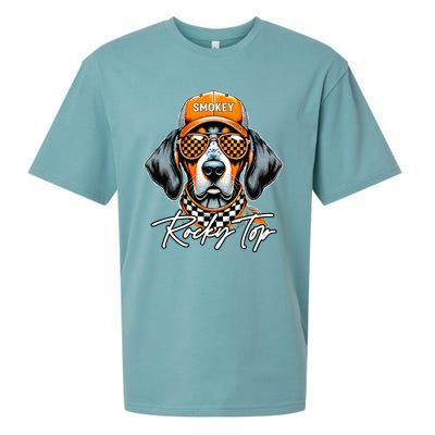 Vintage Orange Blooded Tennessee Dog Lover Sueded Cloud Jersey T-Shirt